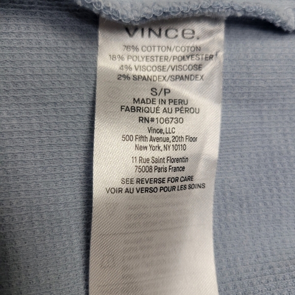 Vince Ribbed Thermal Crewneck Long-Sleeve T-Shirt Men's. Size Small.  NWT $195 - Picture 6 of 7